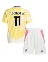 Juventus Nicolas Gonzalez #11 Bortedraktsett Barn 2024-25 Korte ermer (+ bukser)